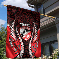 Canterbury 2026 Rugby Custom Garden Flag NZ Maori Silver Fern