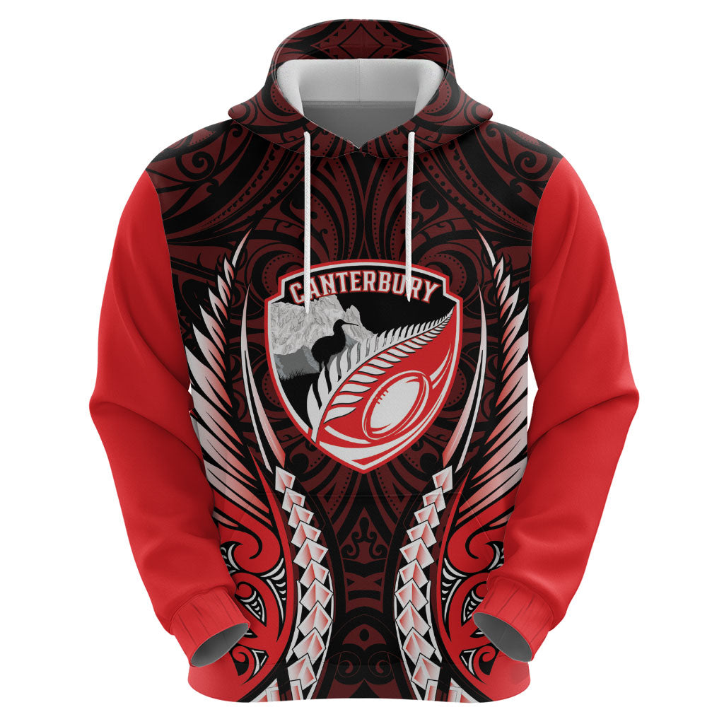 Canterbury 2026 Rugby Custom Hoodie NZ Maori Silver Fern