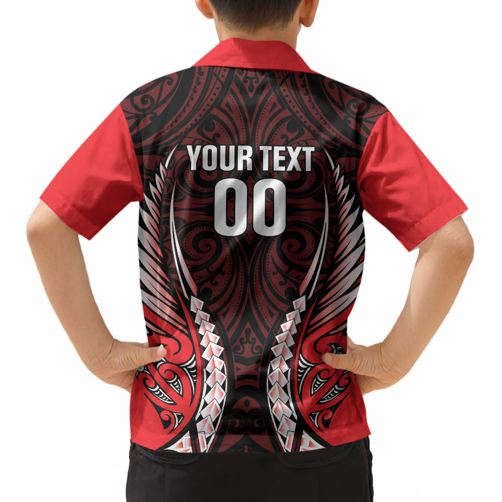 Canterbury 2026 Rugby Custom Kid Hawaiian Shirt NZ Maori Silver Fern LT14 - Polynesian Pride