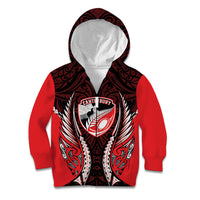 Canterbury 2026 Rugby Custom Kid Hoodie NZ Maori Silver Fern