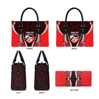 Canterbury 2026 Rugby Custom Leather Bag NZ Maori Silver Fern