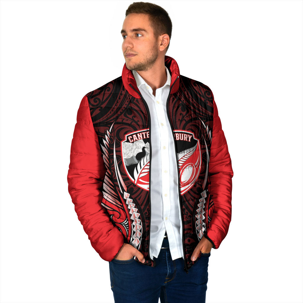 Canterbury 2026 Rugby Custom Padded Jacket NZ Maori Silver Fern