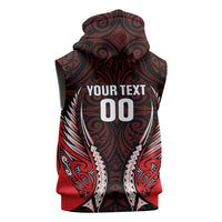 Canterbury 2026 Rugby Custom Sleeveless Hoodie NZ Maori Silver Fern