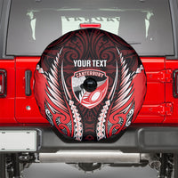 Canterbury 2026 Rugby Custom Spare Tire Cover NZ Maori Silver Fern LT14 - Polynesian Pride