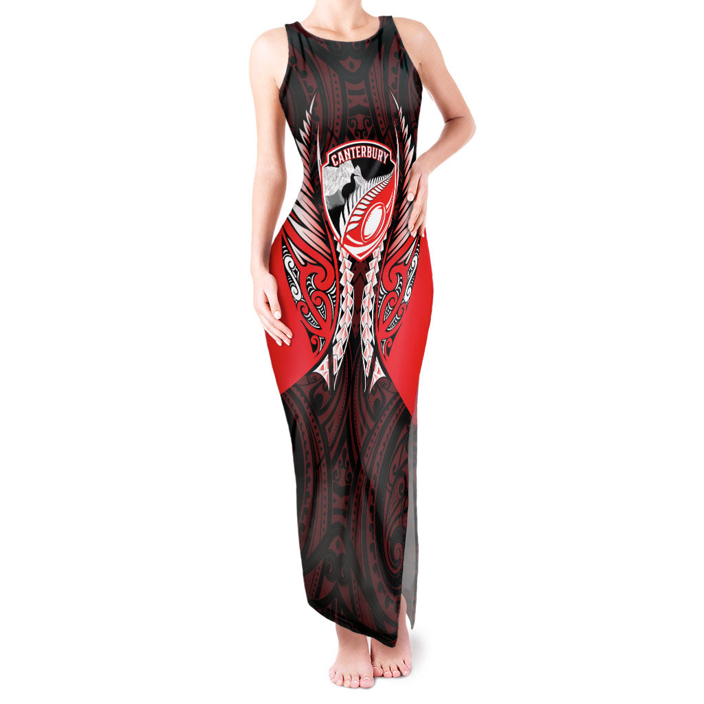 Canterbury 2026 Rugby Custom Tank Maxi Dress NZ Maori Silver Fern