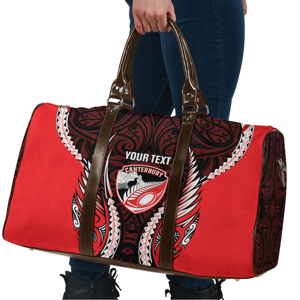 Canterbury 2026 Rugby Custom Travel Bag NZ Maori Silver Fern