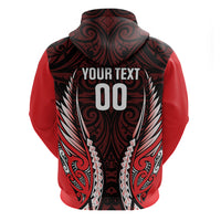 Canterbury 2026 Rugby Custom Zip Hoodie NZ Maori Silver Fern