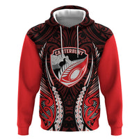 Canterbury 2026 Rugby Custom Zip Hoodie NZ Maori Silver Fern