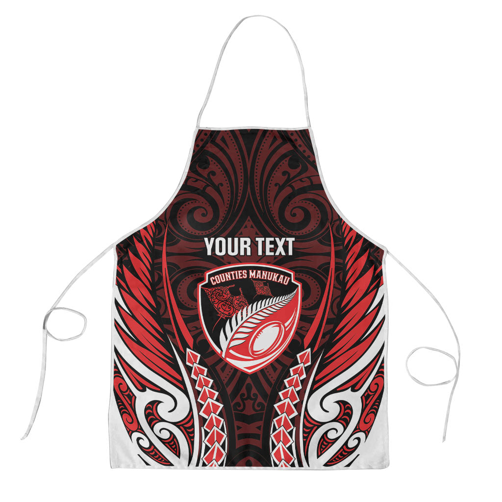 Counties Manukau 2026 Rugby Custom Apron NZ Maori Silver Fern