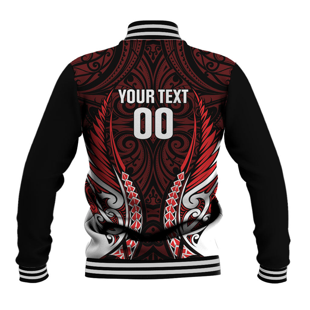 Counties Manukau 2026 Rugby Custom Baseball Jacket NZ Maori Silver Fern LT14 - Polynesian Pride