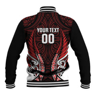 Counties Manukau 2026 Rugby Custom Baseball Jacket NZ Maori Silver Fern LT14 - Polynesian Pride