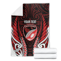 Counties Manukau 2026 Rugby Custom Blanket NZ Maori Silver Fern