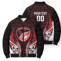 Counties Manukau 2026 Rugby Custom Bomber Puffer Jacket NZ Maori Silver Fern