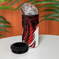Counties Manukau 2026 Rugby Custom 4 in 1 Can Cooler Tumbler NZ Maori Silver Fern