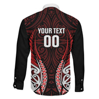 Counties Manukau 2026 Rugby Custom Family Matching Off The Shoulder Long Sleeve Dress and Hawaiian Shirt NZ Maori Silver Fern LT14 - Polynesian Pride