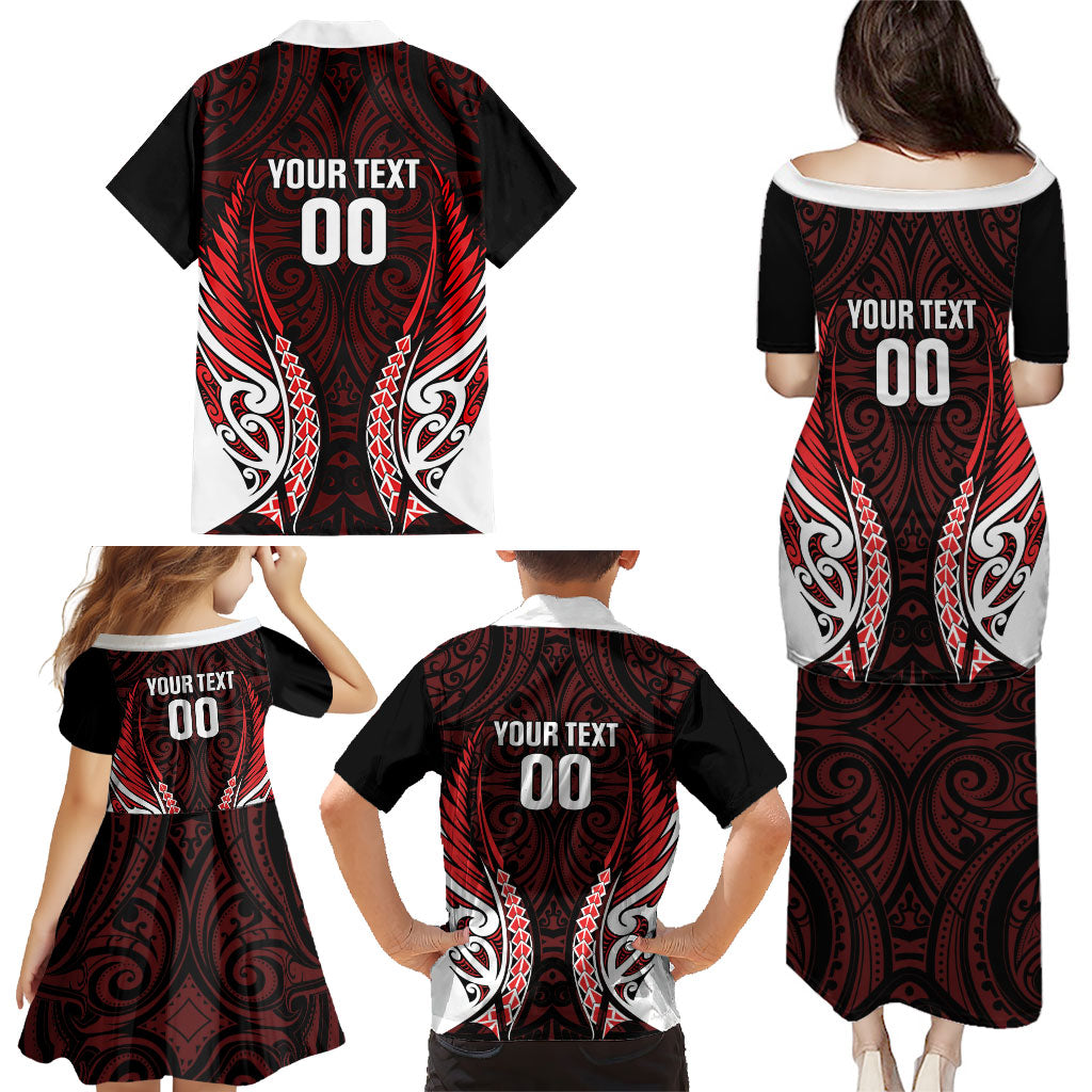 Counties Manukau 2026 Rugby Custom Family Matching Puletasi and Hawaiian Shirt NZ Maori Silver Fern LT14 - Polynesian Pride