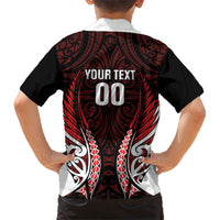 Counties Manukau 2026 Rugby Custom Family Matching Short Sleeve Bodycon Dress and Hawaiian Shirt NZ Maori Silver Fern LT14 - Polynesian Pride