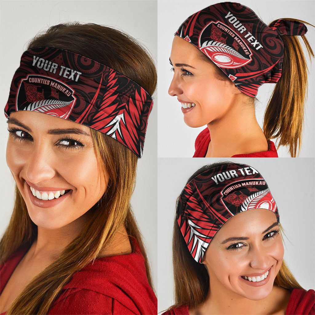 Counties Manukau 2026 Rugby Custom Neck Gaiter NZ Maori Silver Fern LT14 - Polynesian Pride