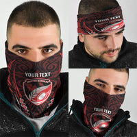 Counties Manukau 2026 Rugby Custom Neck Gaiter NZ Maori Silver Fern LT14 - Polynesian Pride