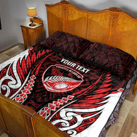 Counties Manukau 2026 Rugby Custom Quilt Bed Set NZ Maori Silver Fern LT14 - Polynesian Pride