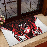 Counties Manukau 2026 Rugby Custom Rubber Doormat NZ Maori Silver Fern LT14 - Polynesian Pride