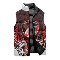 Counties Manukau 2026 Rugby Custom Sleeveless Puffer Jacket NZ Maori Silver Fern