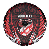 Counties Manukau 2026 Rugby Custom Spare Tire Cover NZ Maori Silver Fern