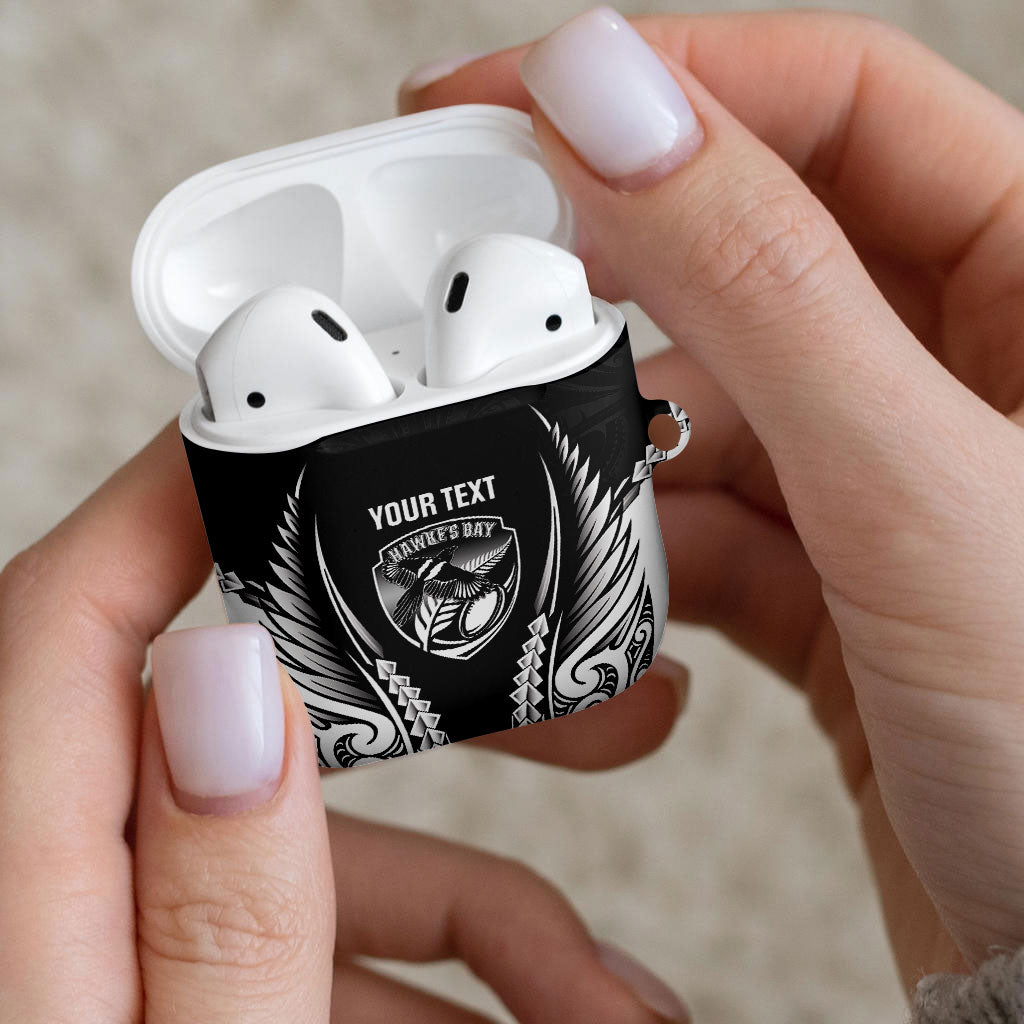 Hawke's Bay 2026 Rugby Custom AirPods Case NZ Maori Silver Fern