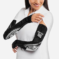 Hawke's Bay 2026 Rugby Custom Arm Sleeves NZ Maori Silver Fern