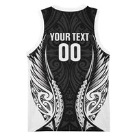 Hawke's Bay 2026 Rugby Custom Basketball Jersey NZ Maori Silver Fern LT14 - Polynesian Pride