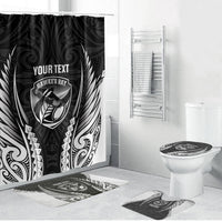 Hawke's Bay 2026 Rugby Custom Bathroom Set NZ Maori Silver Fern