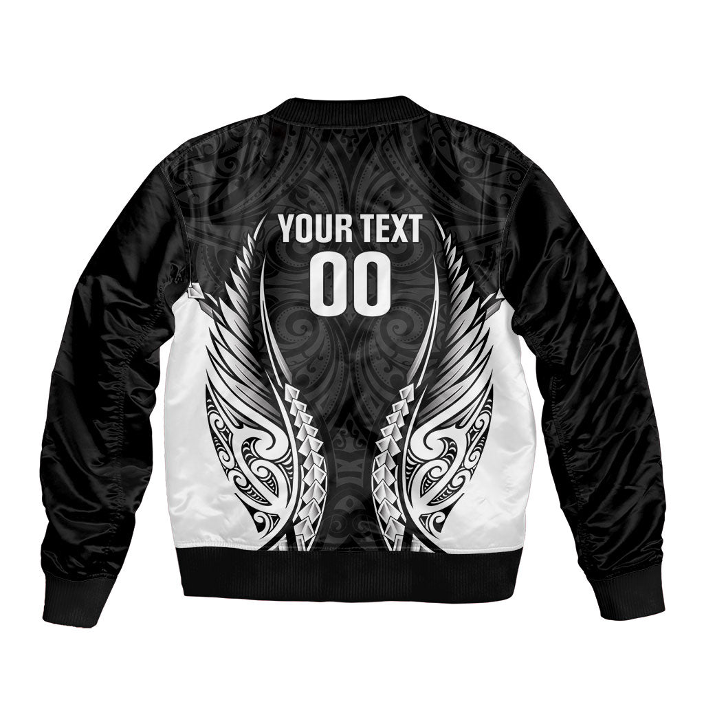 Hawke's Bay 2026 Rugby Custom Bomber Jacket NZ Maori Silver Fern