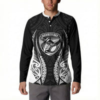 Hawke's Bay 2026 Rugby Custom Button Sweatshirt NZ Maori Silver Fern