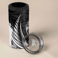 Hawke's Bay 2026 Rugby Custom 4 in 1 Can Cooler Tumbler NZ Maori Silver Fern