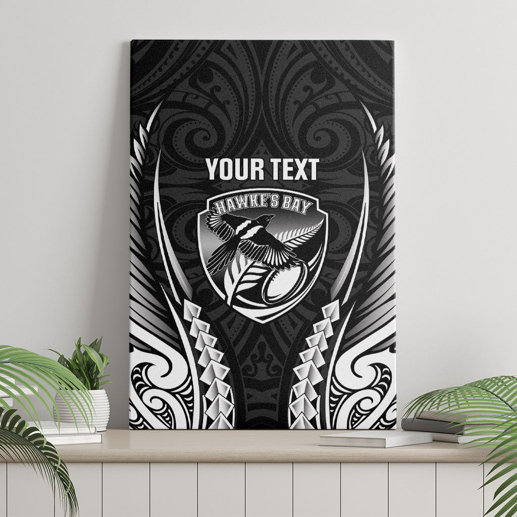 Hawke's Bay 2026 Rugby Custom Canvas Wall Art NZ Maori Silver Fern