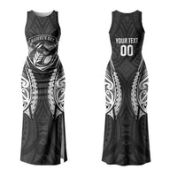 Hawke's Bay 2026 Rugby Custom Couples Matching Tank Maxi Dress and Long Sleeve Button Shirt NZ Maori Silver Fern LT14 - Polynesian Pride