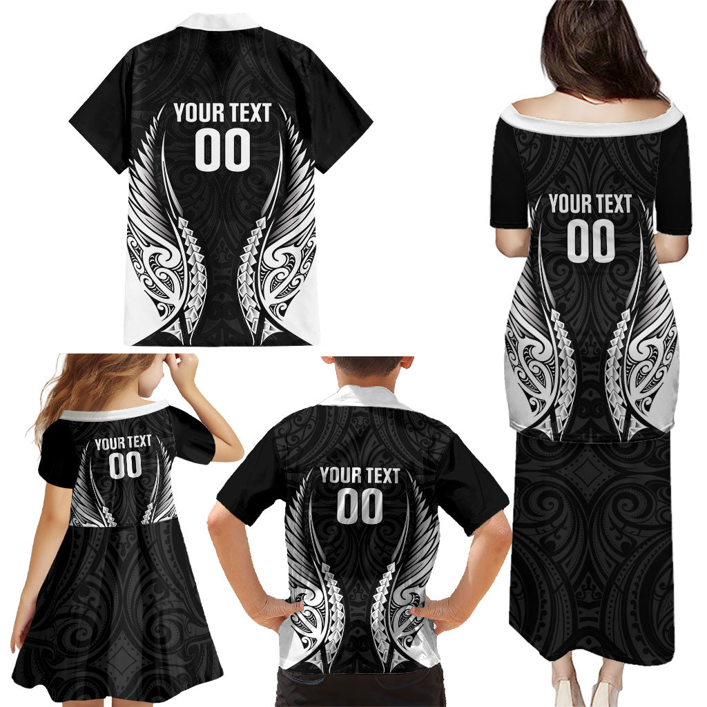Hawke's Bay 2026 Rugby Custom Family Matching Puletasi and Hawaiian Shirt NZ Maori Silver Fern LT14 - Polynesian Pride
