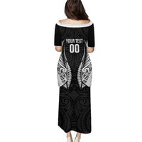 Hawke's Bay 2026 Rugby Custom Family Matching Puletasi and Hawaiian Shirt NZ Maori Silver Fern LT14 - Polynesian Pride