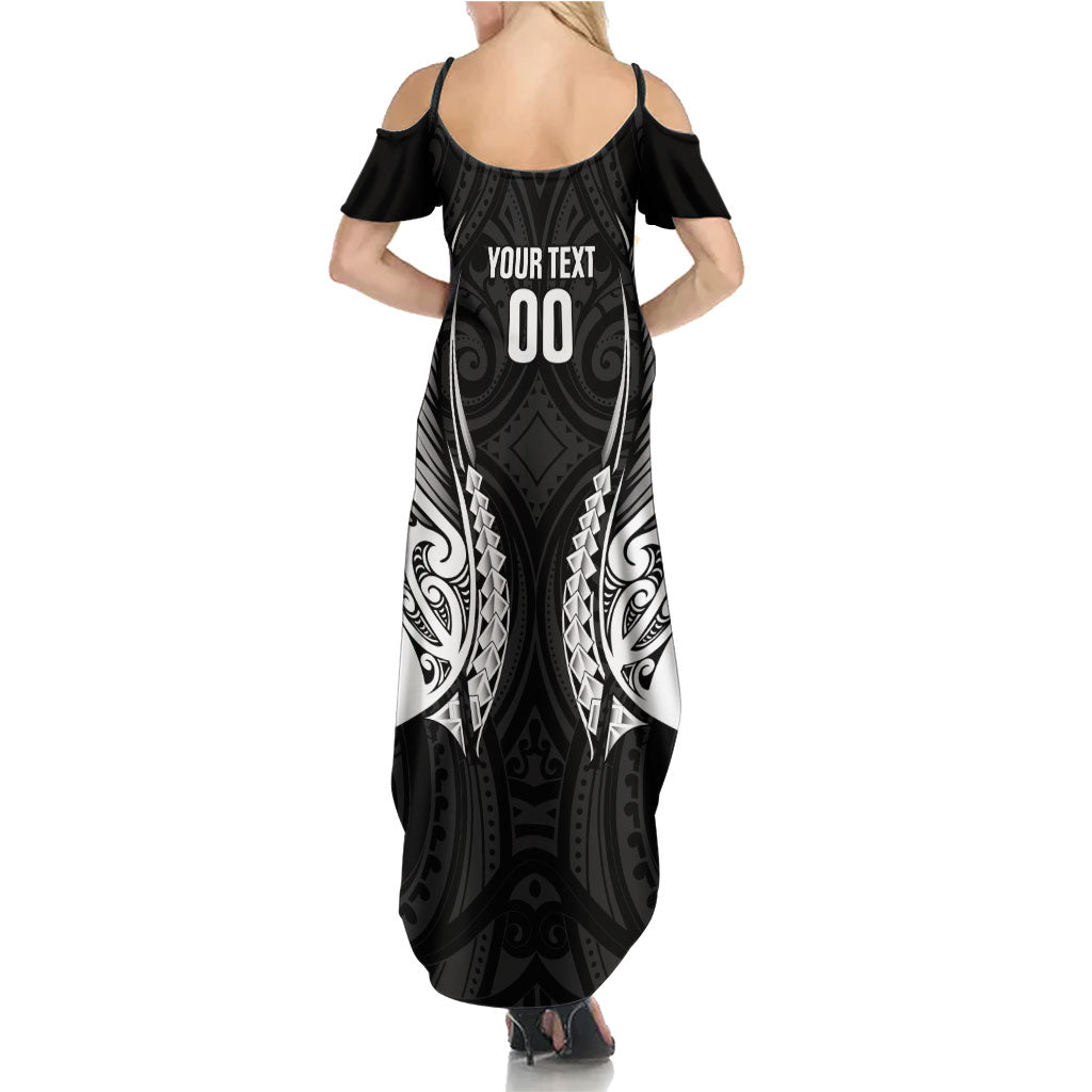 Hawke's Bay 2026 Rugby Custom Family Matching Summer Maxi Dress and Hawaiian Shirt NZ Maori Silver Fern LT14 - Polynesian Pride
