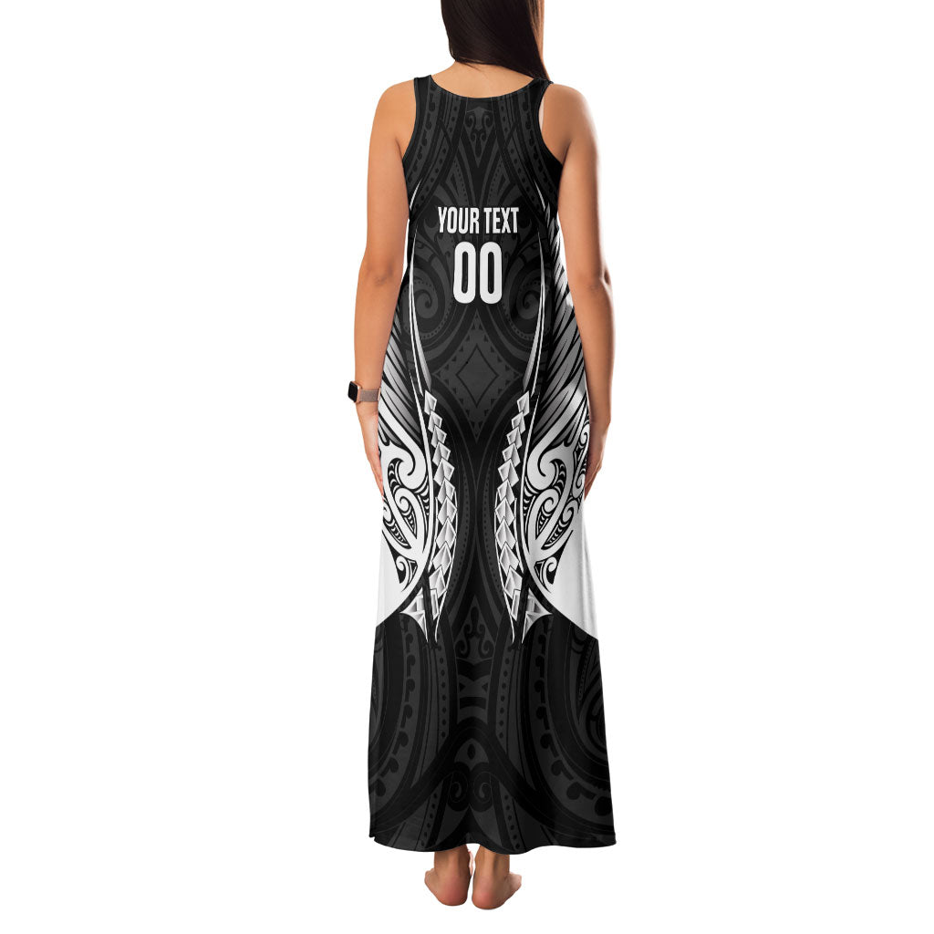 Hawke's Bay 2026 Rugby Custom Family Matching Tank Maxi Dress and Hawaiian Shirt NZ Maori Silver Fern LT14 - Polynesian Pride
