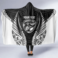 Hawke's Bay 2026 Rugby Custom Hooded Blanket NZ Maori Silver Fern