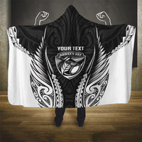 Hawke's Bay 2026 Rugby Custom Hooded Blanket NZ Maori Silver Fern
