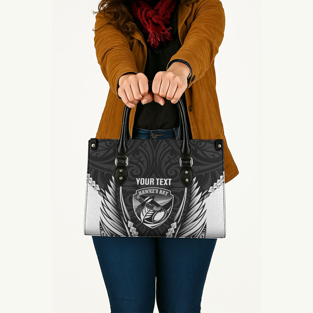 Hawke's Bay 2026 Rugby Custom Leather Bag NZ Maori Silver Fern