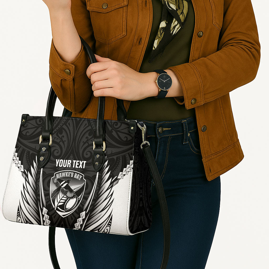 Hawke's Bay 2026 Rugby Custom Leather Bag NZ Maori Silver Fern