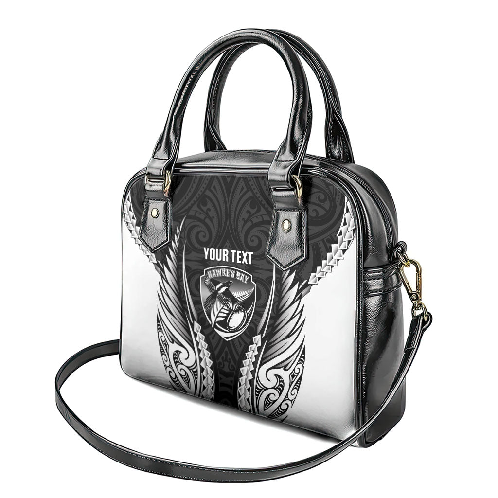 Hawke's Bay 2026 Rugby Custom Shoulder Handbag NZ Maori Silver Fern LT14 - Polynesian Pride
