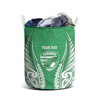 Manawatu 2026 Rugby Custom Laundry Basket NZ Maori Silver Fern