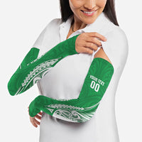 Manawatu 2026 Rugby Custom Arm Sleeves NZ Maori Silver Fern