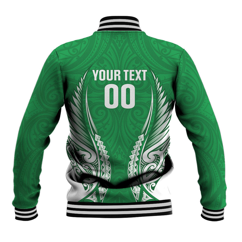 Manawatu 2026 Rugby Custom Baseball Jacket NZ Maori Silver Fern