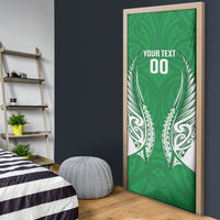 Manawatu 2026 Rugby Custom Door Cover NZ Maori Silver Fern LT14 - Polynesian Pride