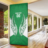 Manawatu 2026 Rugby Custom Door Cover NZ Maori Silver Fern LT14 - Polynesian Pride